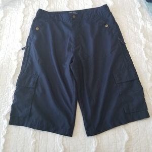 Polo by Ralph Lauren Hybrid Cargo Shorts Navy Blue Quick Dry SIZE 18 Like New